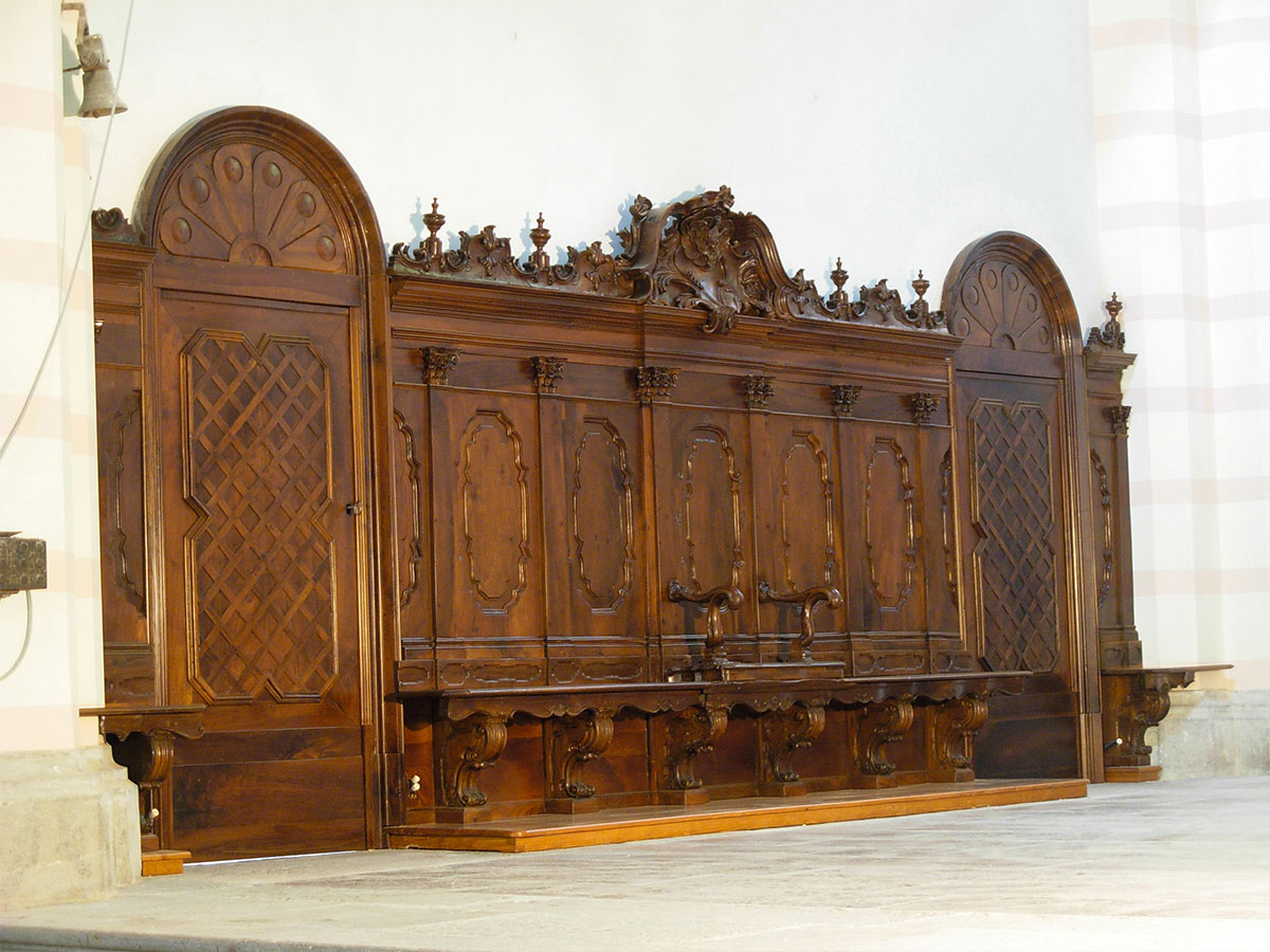 Restauro arredamento sacro in legno da chiesa La Nova sas Treviso